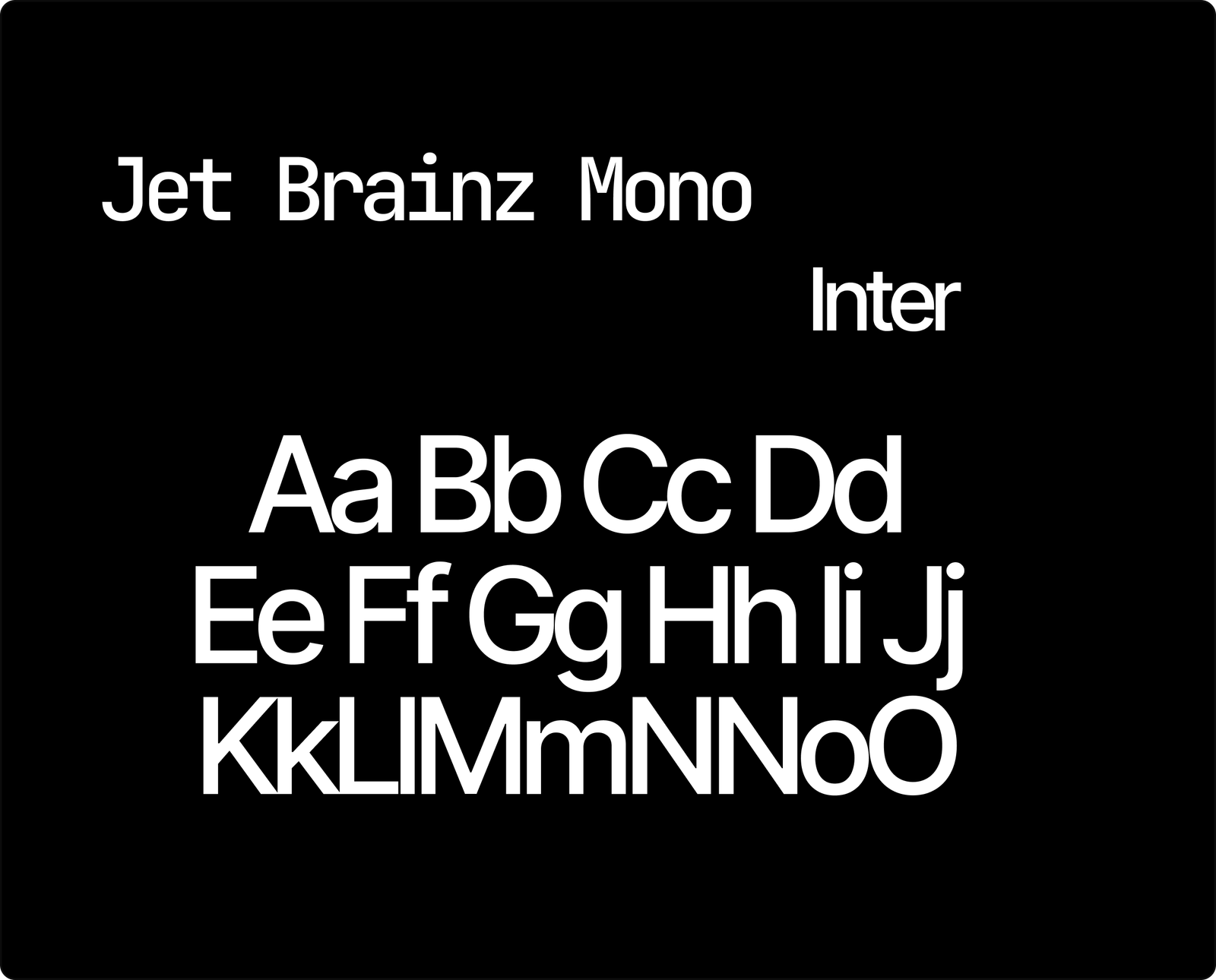 Typography treatment A