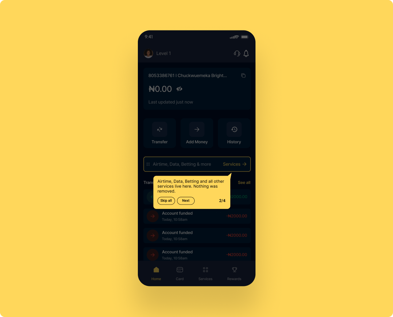 Redesign with tooltip
