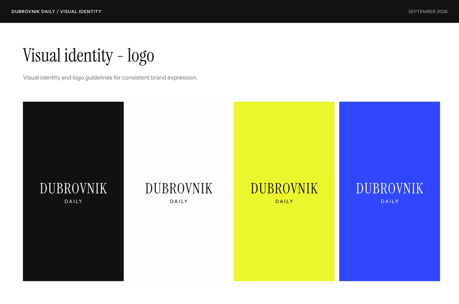 Visual identity logo