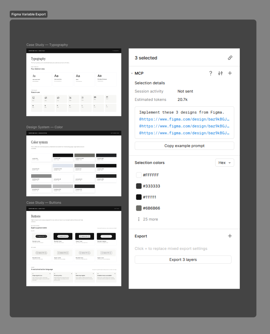 Figma MCP export